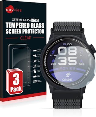 Savvies Cristal Templado compatible con Coros Pace 2 (3 Un Savvies Cristal Templado compatible con Coros Pace 2 (3 Un