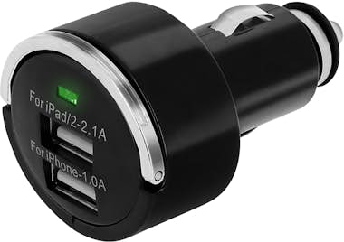 Avizar Cargador Móvil de Coche encendedor 2xUSB 3.1A + An Avizar Cargador Móvil de Coche encendedor 2xUSB 3.1A + An