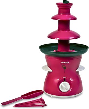 SOGO Fuente Espiral de Chocolate 80W, Capacidad 500g Ch SOGO Fuente Espiral de Chocolate 80W, Capacidad 500g Ch