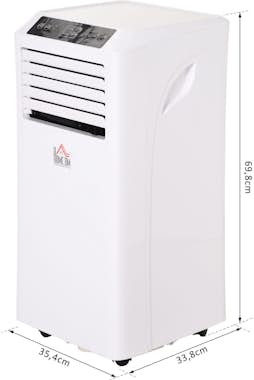 HOMCOM Aire Acondicionado Portátil con Ruedas Sin Necesid HOMCOM Aire Acondicionado Portátil con Ruedas Sin Necesid