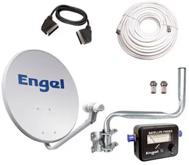 Engel Kit antena parabolica engel 60cm+ lnb+localizador Engel Kit antena parabolica engel 60cm+ lnb+localizador