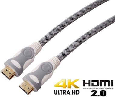 Cable Super HDMI versión 2.0 ultra HD Blanco - 0,7m Cable Super HDMI versión 2.0 ultra HD Blanco - 0,7m