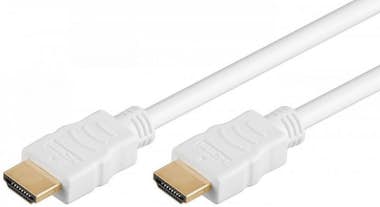 Cable HDMI blanco versión 2.0 ultra HD - 2.00m Cable HDMI blanco versión 2.0 ultra HD - 2.00m