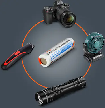 LinQ 2x Pilas Punta Plana 18650 Litio 3200mAh 3.7V Reca LinQ 2x Pilas Punta Plana 18650 Litio 3200mAh 3.7V Reca
