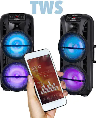 SYTECH Altavoz Profesional Bluetooth V5.0, 300W, Portátil SYTECH Altavoz Profesional Bluetooth V5.0, 300W, Portátil