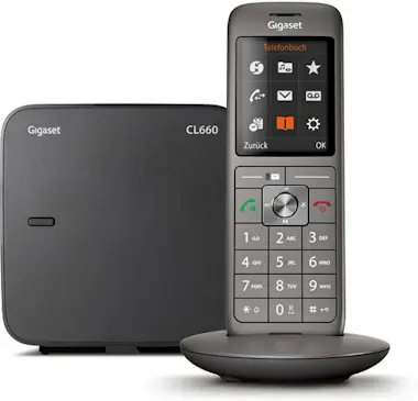 Gigaset Gigaset CL660A Teléfono DECT/analógico Identificad Gigaset Gigaset CL660A Teléfono DECT/analógico Identificad