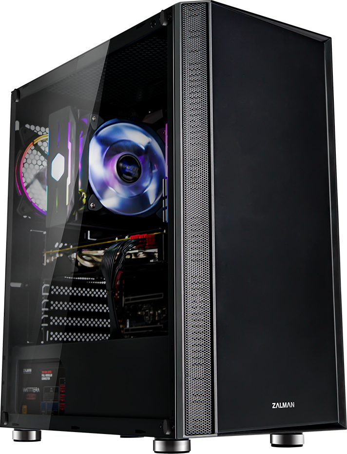 zalman r2 black carcasa de ordenador midi tower negro