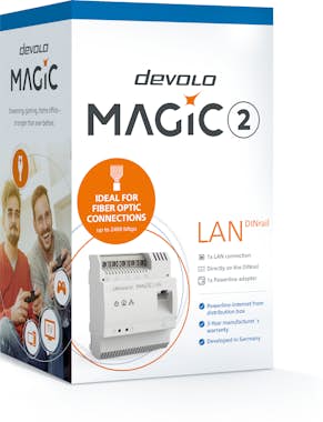 Devolo Devolo Magic 2 LAN DINrail 2400 Mbit/s Ethernet Bl Devolo Devolo Magic 2 LAN DINrail 2400 Mbit/s Ethernet Bl