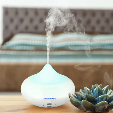 Grundig Humidificador Difusor Aromático Luz LED, 8 Colores Grundig Humidificador Difusor Aromático Luz LED, 8 Colores