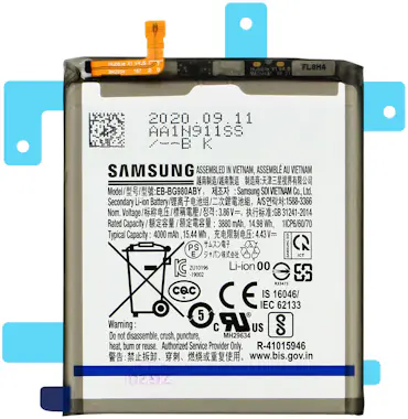 Samsung Batería Galaxy S20 Original de 4000mAh Modelo EB-B Samsung Batería Galaxy S20 Original de 4000mAh Modelo EB-B