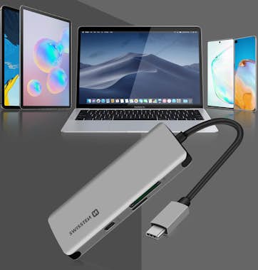 Swissten HUB USB-C 6 en 1 3xUSB 1xUSB-C Power Delivery 100W Swissten HUB USB-C 6 en 1 3xUSB 1xUSB-C Power Delivery 100W