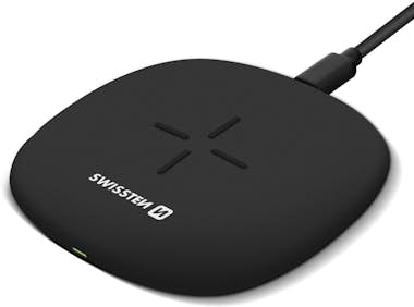 Swissten Cargador por Inducción QI 10W/7.5W Carga Rápida Co Swissten Cargador por Inducción QI 10W/7.5W Carga Rápida Co