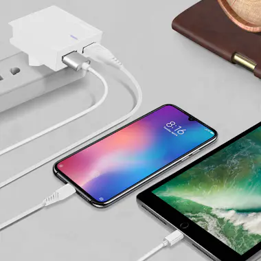Swissten Cargador Doble USB 3A Smart IC + Cable USB-C Slim Swissten Cargador Doble USB 3A Smart IC + Cable USB-C Slim