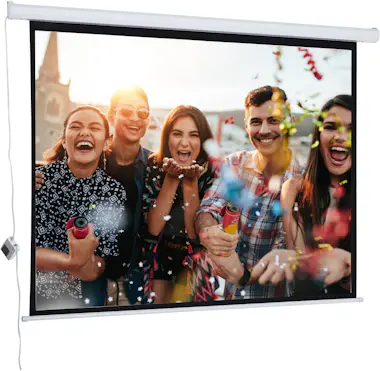 HOMCOM HomCom Pantalla del Proyector Eléctrica Pantalla p HOMCOM HomCom Pantalla del Proyector Eléctrica Pantalla p