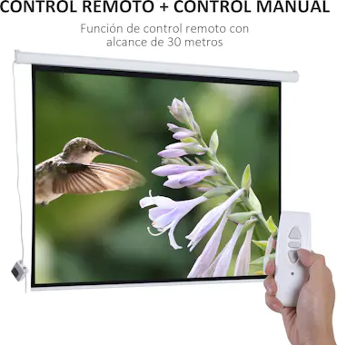 HOMCOM HomCom Pantalla del Proyector Eléctrica Pantalla p HOMCOM HomCom Pantalla del Proyector Eléctrica Pantalla p