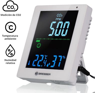 Bresser Medidor de concentracion de CO2 Modelo Smile para Bresser Medidor de concentracion de CO2 Modelo Smile para