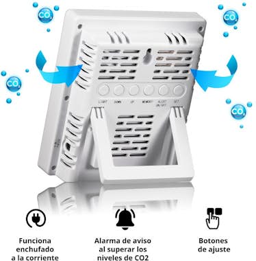 Bresser Medidor de concentracion de CO2 Modelo Smile para Bresser Medidor de concentracion de CO2 Modelo Smile para