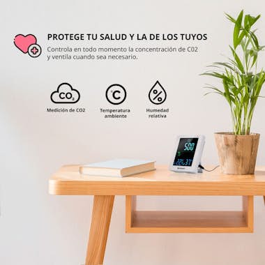Bresser Medidor de concentracion de CO2 Modelo Smile para Bresser Medidor de concentracion de CO2 Modelo Smile para