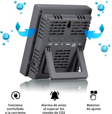Bresser Medidor de concentracion de CO2 Modelo Smile para Bresser Medidor de concentracion de CO2 Modelo Smile para