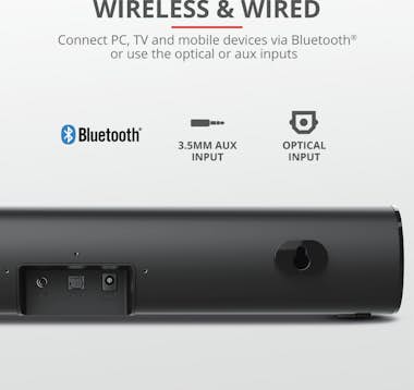 Trust Trust 23642 altavoz soundbar Negro 2.0 canales 40 Trust Trust 23642 altavoz soundbar Negro 2.0 canales 40
