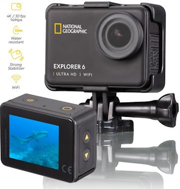 National Geographic Action Cam Explorer 6 4K con amplia gama de acceso