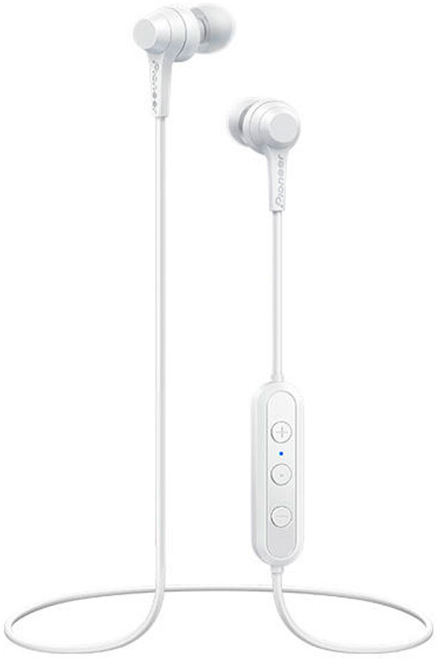pioneer se-c4bt blanco auriculares con microfono de alta calidad bluetooth