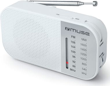 Muse MUSE M-025 RW BLANCO RADIO ANALÓGICA AM/FM PORTÁTI Muse MUSE M-025 RW BLANCO RADIO ANALÓGICA AM/FM PORTÁTI