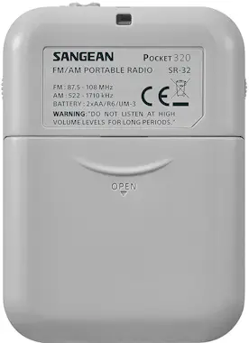 Otros SANGEAN SR-32 BLANCO RADIO DE BOLSILLO FM/AM AURIC Otros SANGEAN SR-32 BLANCO RADIO DE BOLSILLO FM/AM AURIC