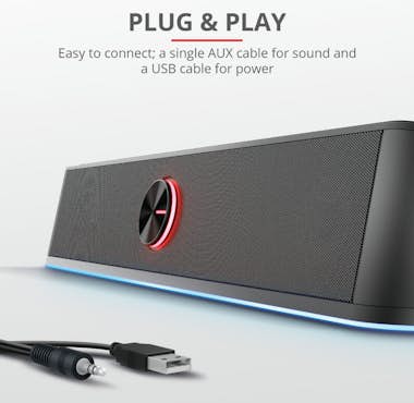 Trust Trust GXT 619 Thorne Negro 2.0 canales 6 W Trust Trust GXT 619 Thorne Negro 2.0 canales 6 W