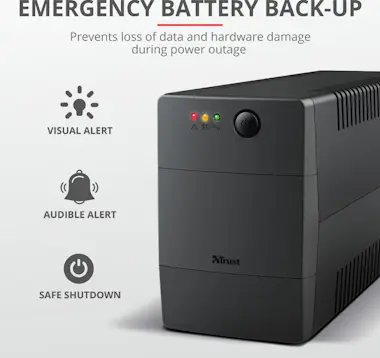 Trust Trust Paxxon 800 VA 480 W 2 salidas AC Trust Trust Paxxon 800 VA 480 W 2 salidas AC