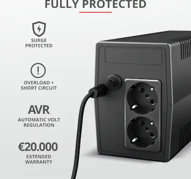 Trust Trust Paxxon 800 VA 480 W 2 salidas AC Trust Trust Paxxon 800 VA 480 W 2 salidas AC