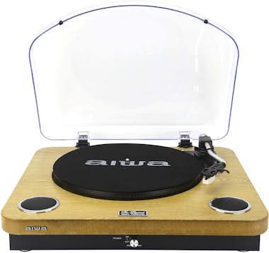 Aiwa GBTUR-120WDMKII Tocadiscos de Madera Bluetooth 3 v Aiwa GBTUR-120WDMKII Tocadiscos de Madera Bluetooth 3 v