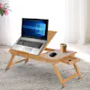 HOMCOM HomCom® Mesa de Ordenador Portátil Bambú Plegable HOMCOM HomCom® Mesa de Ordenador Portátil Bambú Plegable