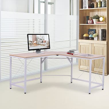 HOMCOM Mesa de Ordenador PC Escritorio para Oficina Hogar HOMCOM Mesa de Ordenador PC Escritorio para Oficina Hogar