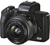 Canon EOS M50 Mark II Mirrorless de Canon en negro + obj Canon EOS M50 Mark II Mirrorless de Canon en negro + obj