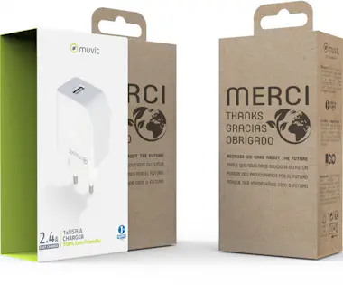 Muvit Muvit MCACC0002 cargador de dispositivo móvil Blan Muvit Muvit MCACC0002 cargador de dispositivo móvil Blan