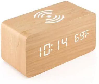 OEM Relógio Despertador Carregador Wireless Qi - Crema OEM Relógio Despertador Carregador Wireless Qi - Crema