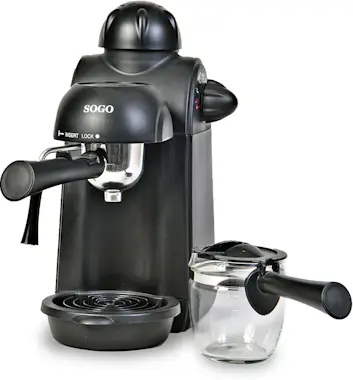 SOGO Cafetera semi expresso, 870 W, 0.24 litros, Negro SOGO Cafetera semi expresso, 870 W, 0.24 litros, Negro