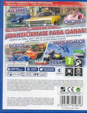 Sony Sonic & Sega All Star Racing Transformed - Edición Sony Sonic & Sega All Star Racing Transformed - Edición