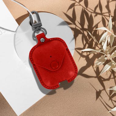Devia Funda AirPods Aspecto Cuero Liso Mosquetón Cowboy Devia Funda AirPods Aspecto Cuero Liso Mosquetón Cowboy