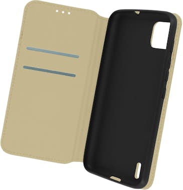 Avizar Funda Wiko Y62 Tarjetero Soporte Vídeo Dorado Avizar Funda Wiko Y62 Tarjetero Soporte Vídeo Dorado