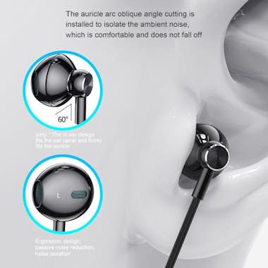 Generic Wired Earphone High Definition Mega Bass Sensitive Generic Wired Earphone High Definition Mega Bass Sensitive