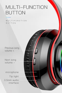 Generic Head-Mounted Stereo Earphone with Microphone Wirel Generic Head-Mounted Stereo Earphone with Microphone Wirel