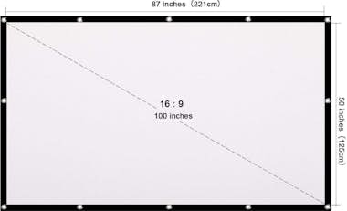 LA VAGUE LV-STA100FP Pantalla 16/9 100 Pulgadas Blanco/Negr LA VAGUE LV-STA100FP Pantalla 16/9 100 Pulgadas Blanco/Negr