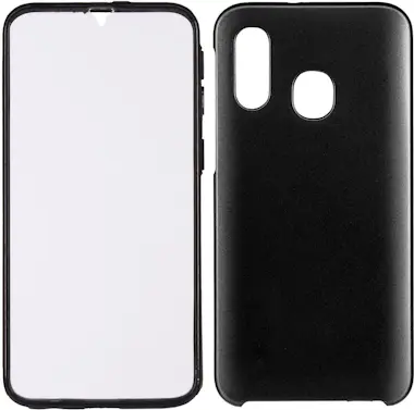 Samsung Funda Cromada con tapa para Galaxy A40 Samsung Funda Cromada con tapa para Galaxy A40