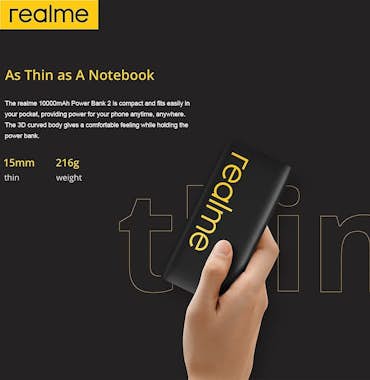 OPPO Bateria Externa Realme RLMRMA138 (10000mAh) OPPO Bateria Externa Realme RLMRMA138 (10000mAh)