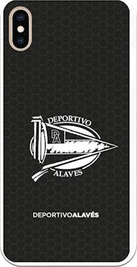 Apple Funda Oficial Alavés escudo sobre fondo negro para Apple Funda Oficial Alavés escudo sobre fondo negro para