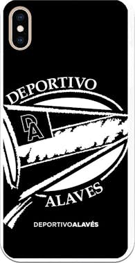 Apple Funda Oficial Alavés escudo grande fondo negro par Apple Funda Oficial Alavés escudo grande fondo negro par