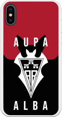 Apple Funda para iPhone X del Albacete Escudo Aupa Alba Apple Funda para iPhone X del Albacete Escudo Aupa Alba