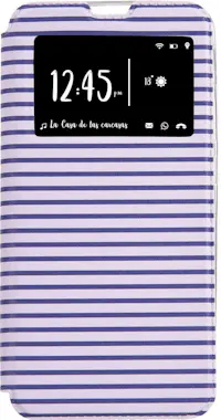 Xiaomi Funda libro Rayada Morada para Redmi 8 Xiaomi Funda libro Rayada Morada para Redmi 8